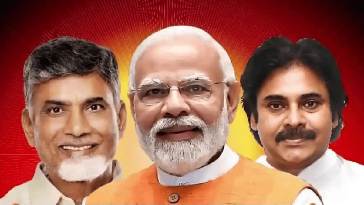 N. Chandrababu Naidu, Narendra Modi, Pawan Kalyan